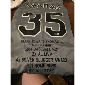 Frank Thomas Autographed Jersey